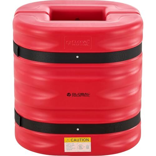 Global Industrial Column Protector 10" Opening 24" H Red