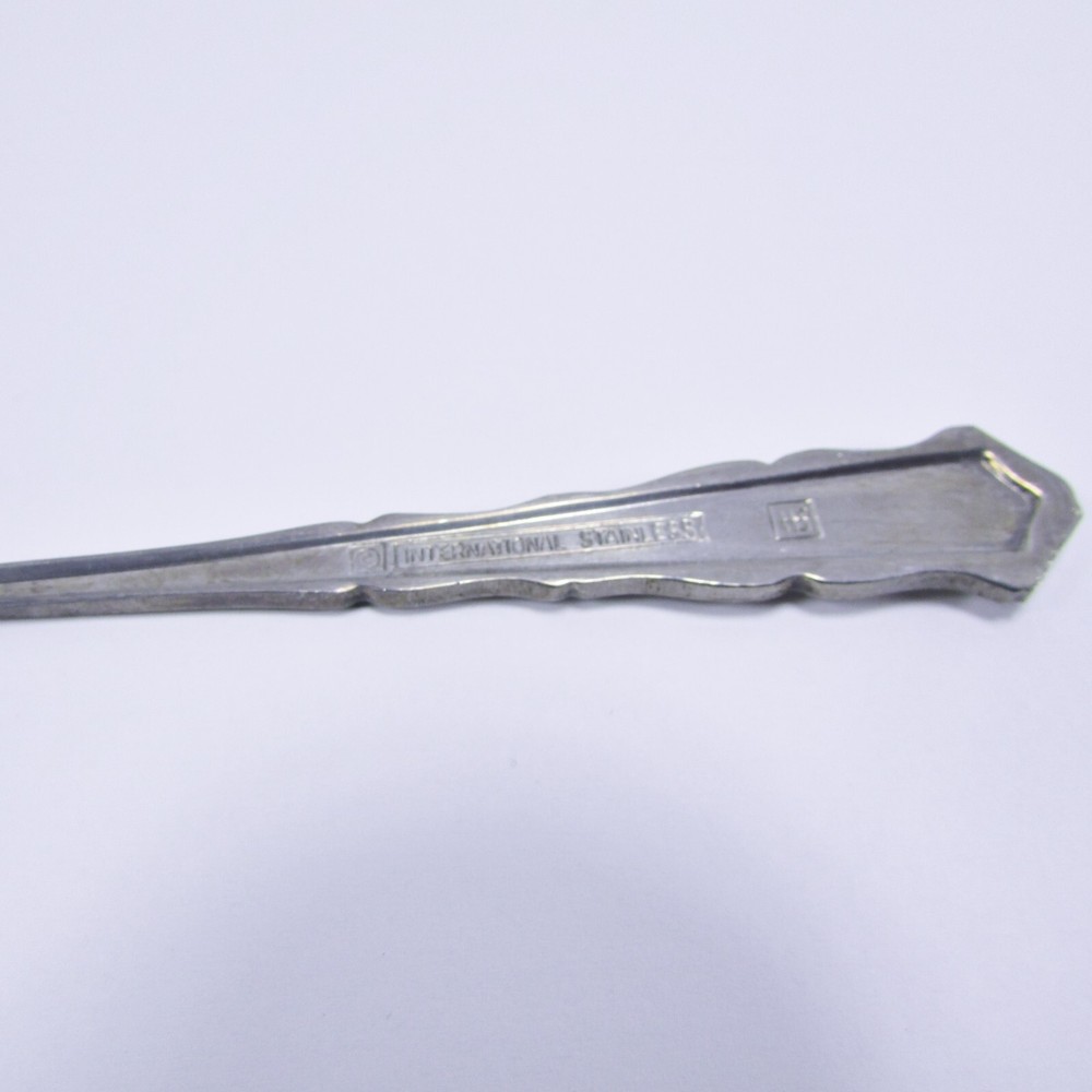 International Silver Solid Flat Handle Butter Spreader