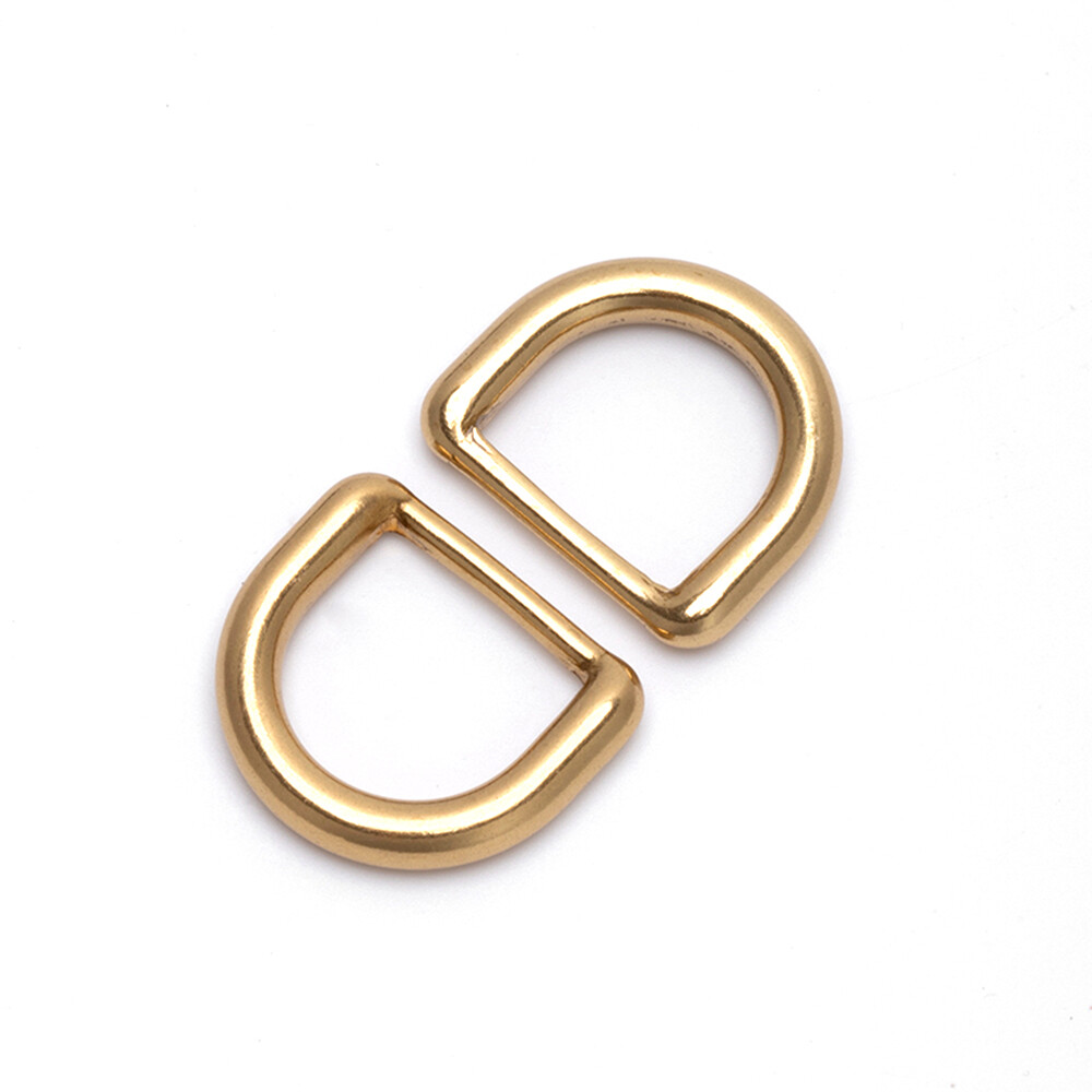 15mm 20mm 25mm D-Ring Solid Brass Webbing Leather Hardware Craft Welding Buckle