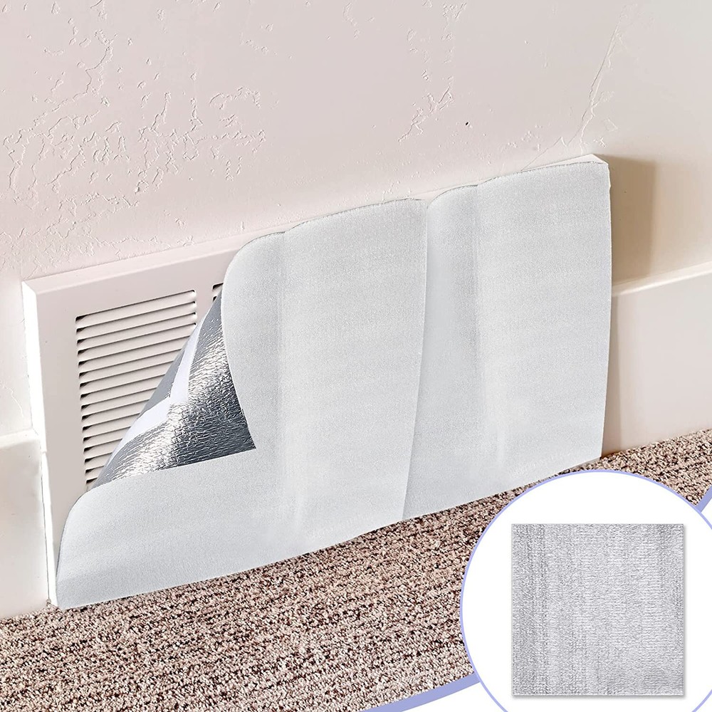 4X6 REFLECTIVE FOAM CORE WINDOW SHUTTER VENT INSULATION (W/ HOOK AND LOOP TAPE)