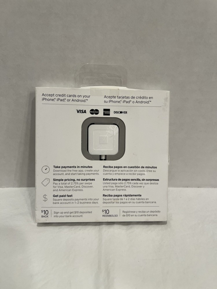 New Square Credit/Debit Card Reader For iPhone & Android Accept Visa Mastercard