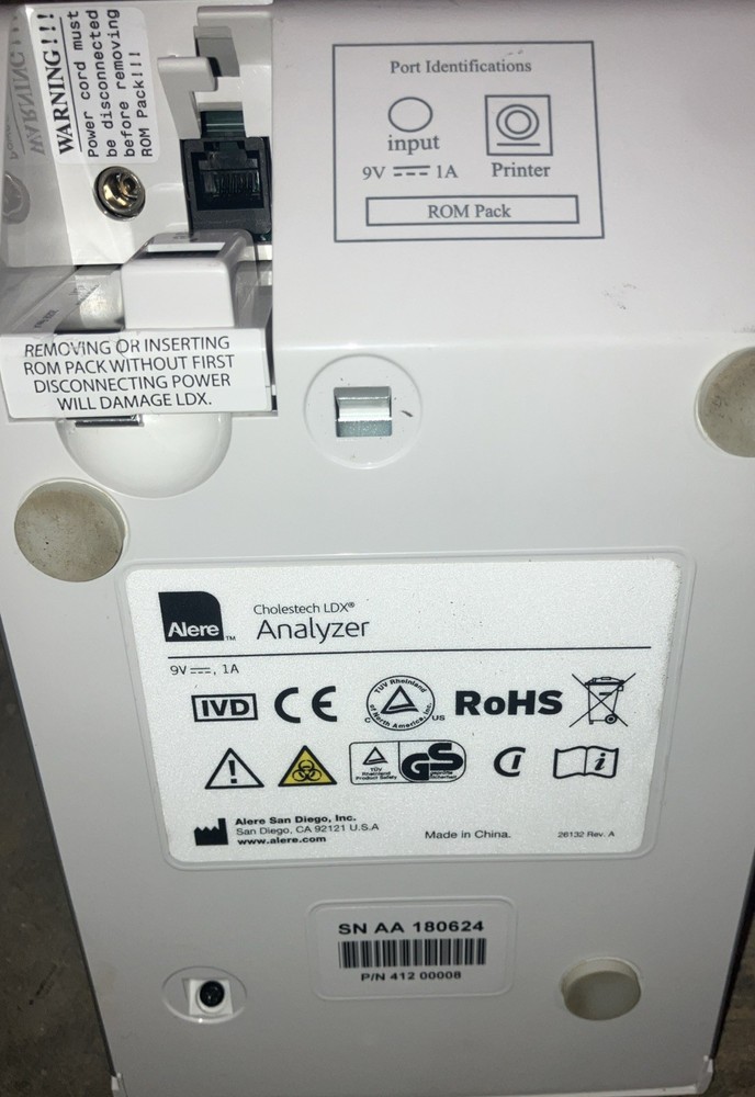 Alere Cholestech LDX Analyzer TESTED (UNIT ONLY)