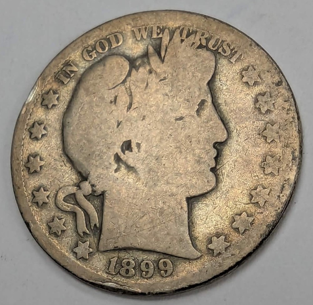 1899 S Barber Half Dollar US Coin