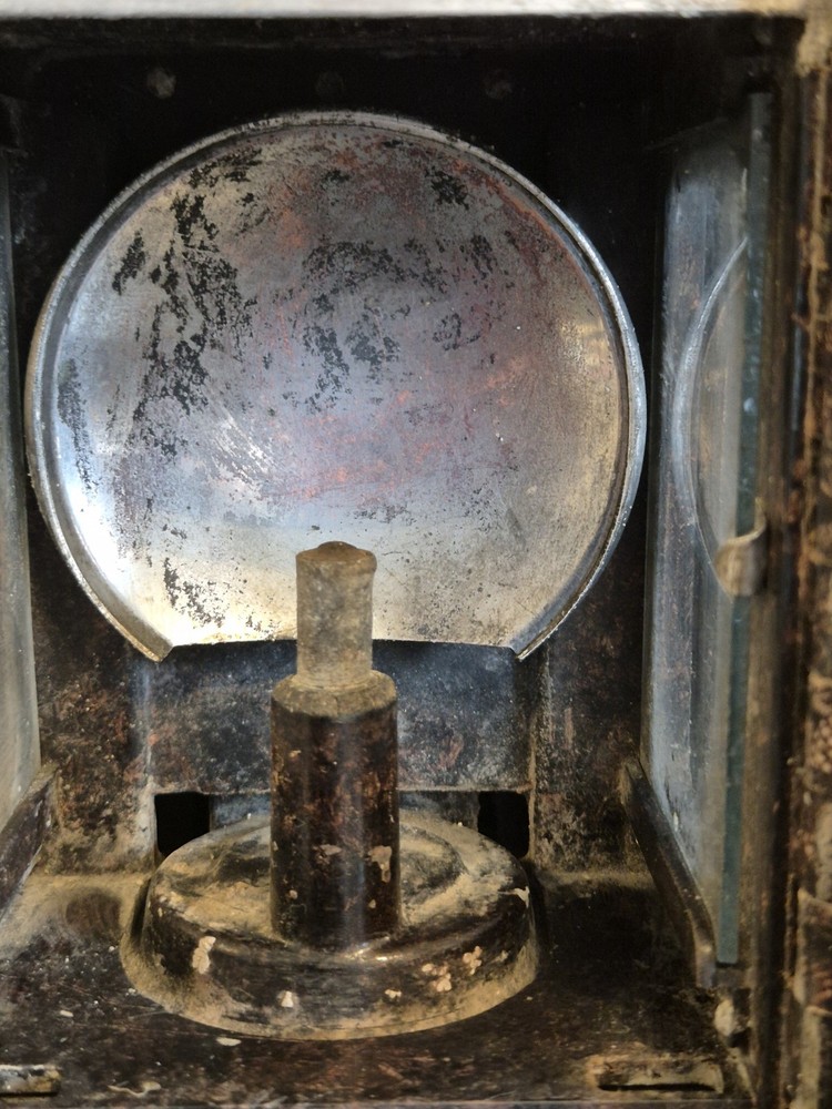 WW2 German Bakelite Lantern, good condition, with handle hook, stamps around