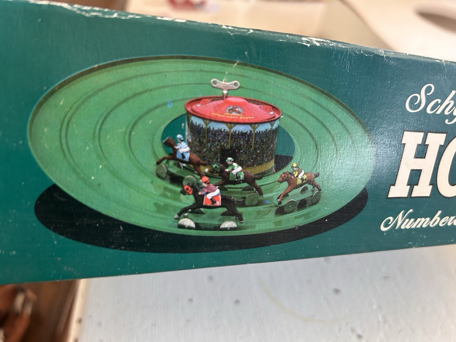 2003 Schylling Horse Derby Numbered Limited Edition Collectible Tin Wind Up Toy