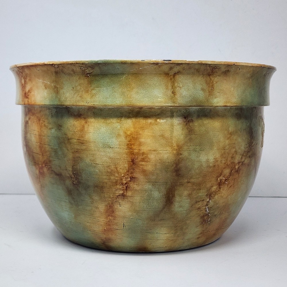 Faux Marble Plastic Pòt