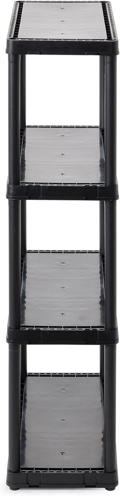 4 Shelf Fixed Height Solid Light Duty Storage Unit 24 x 12 x 48" Organizer Syste