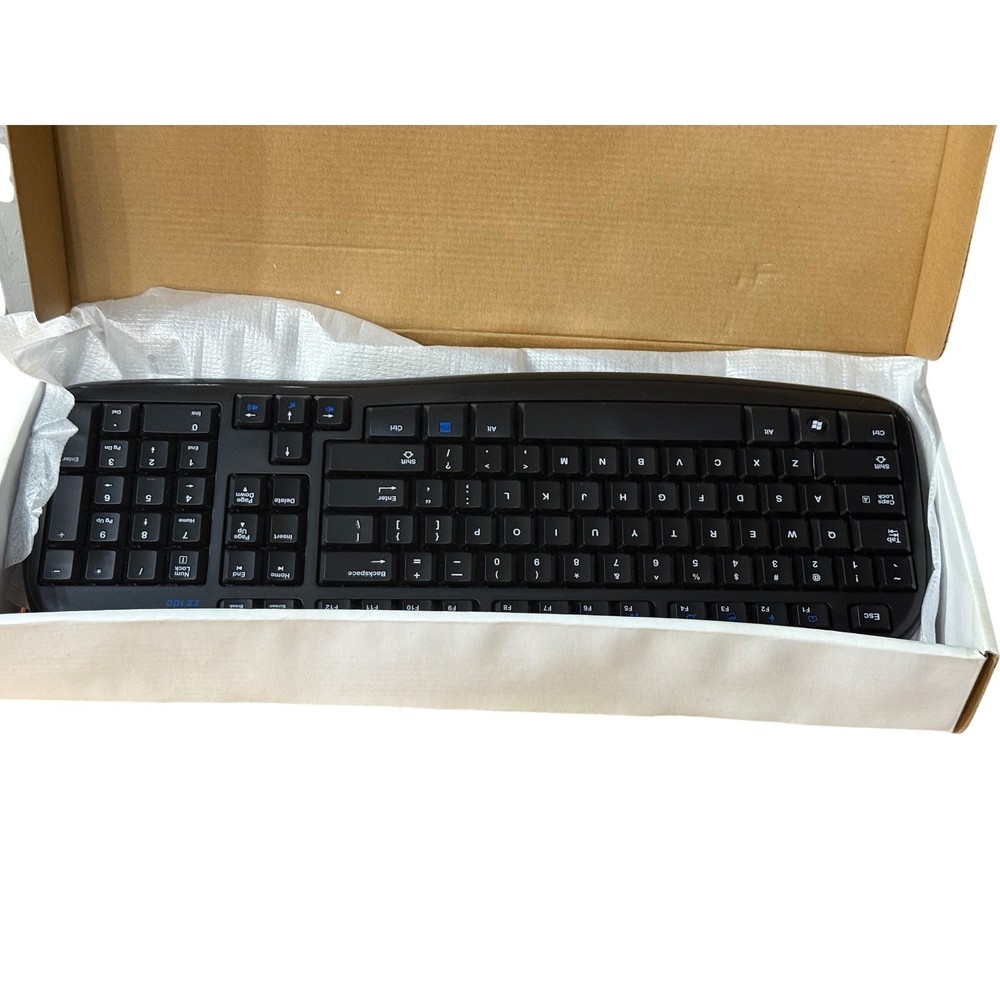 Logitech Cordless Desktop EX 100 Wireless Keyboard & Optical Mouse Bundle Black