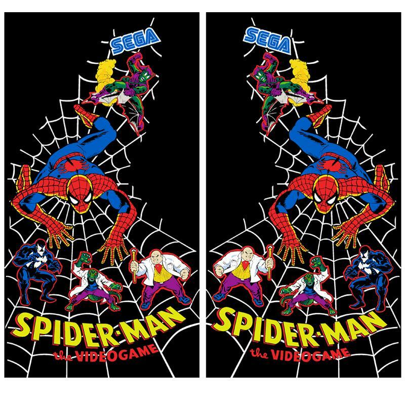 Spider-Man Side Art Arcade Artwork Decal Set