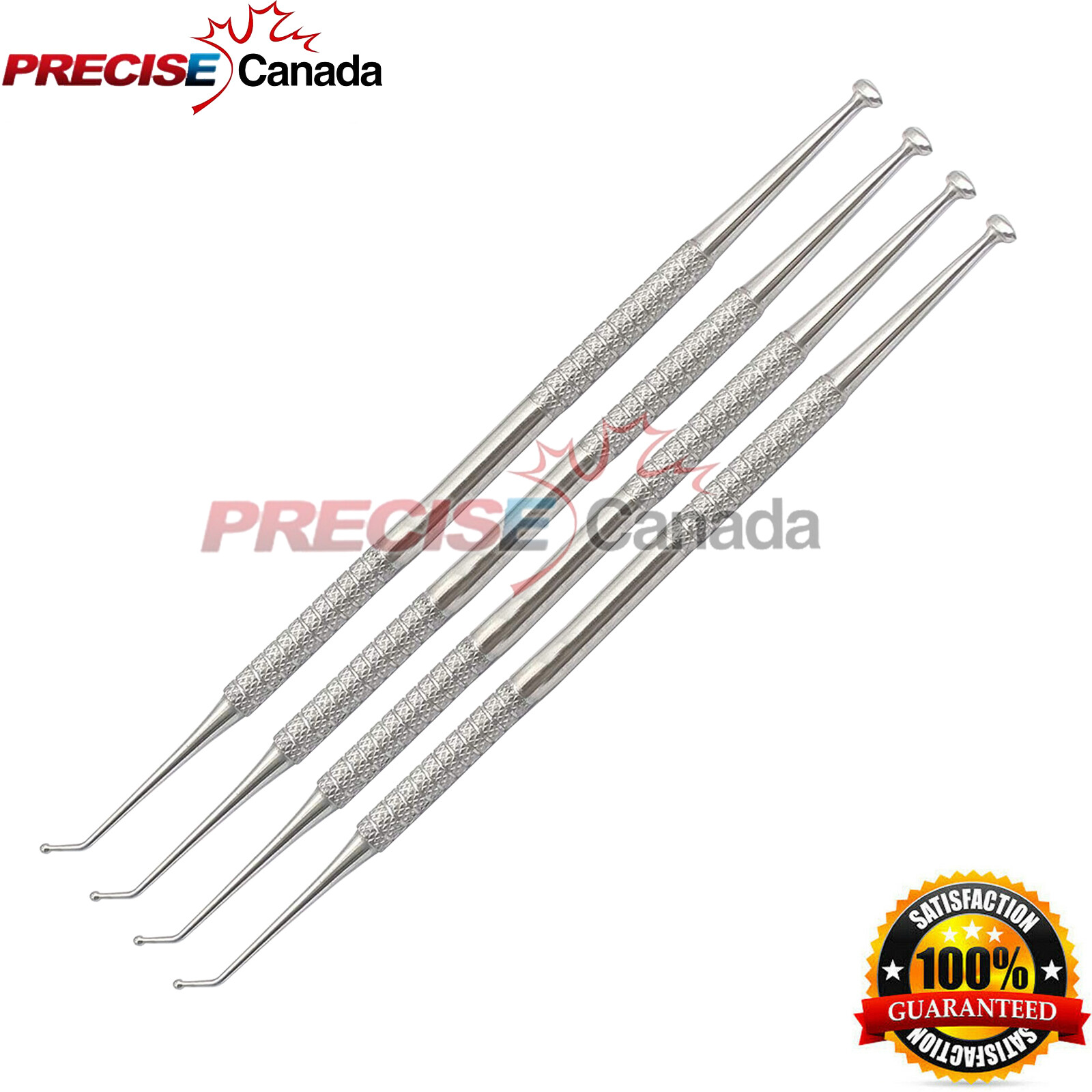 4Pcs Dental Ball Burnisher 27/29 Ovoid Amalgam Composite Filling Instruments