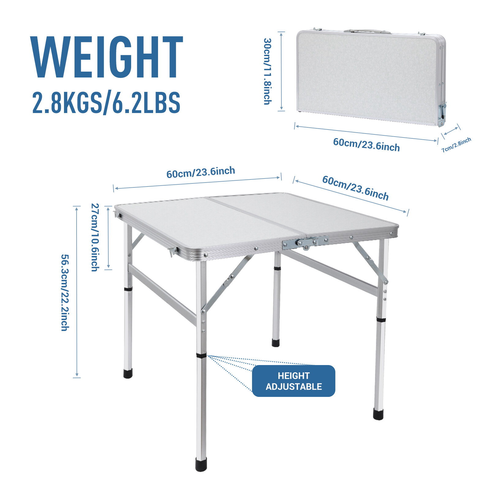 Picnic Table Square Outdoor Table Small Table Card Table Square Folding Table