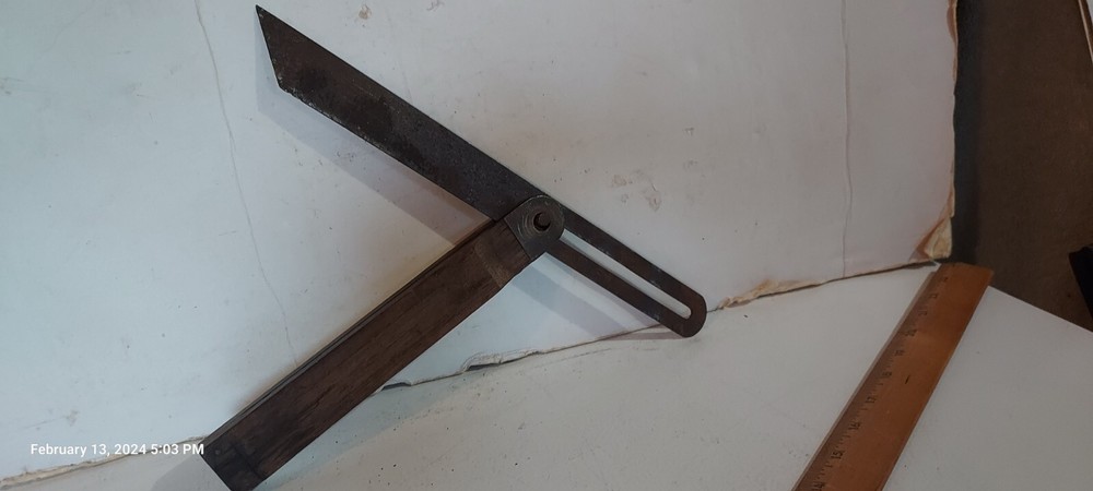 Antique 12 " 13" Over Bevel Gauge
