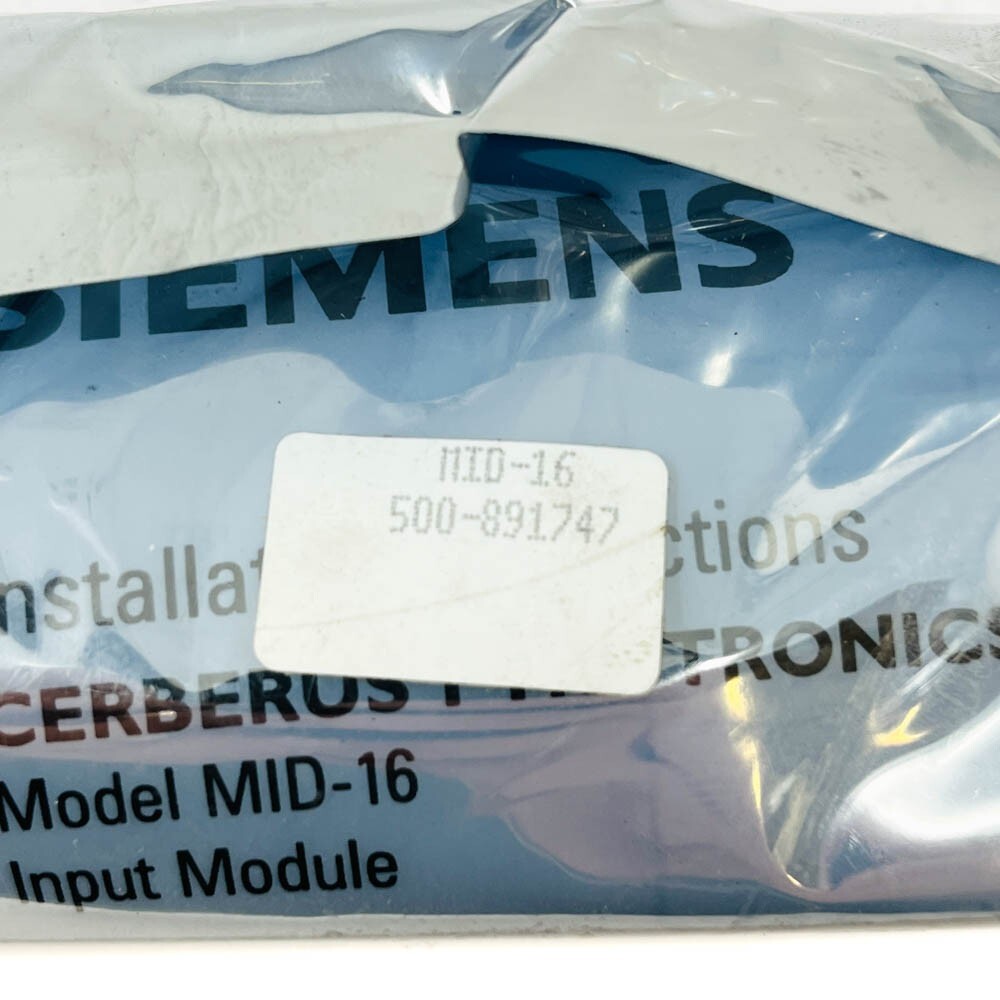 Siemens MID-16 Cerberus Pyrotronics 500-891747 Programmable Input Driver for MXL