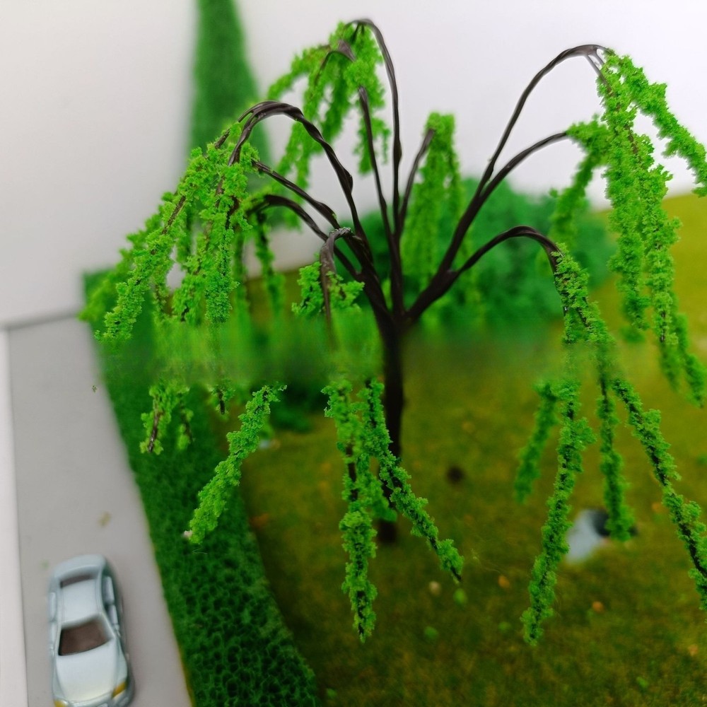18cm Model Wire Tree Willow Tree Diorama Scene Material Landscape
