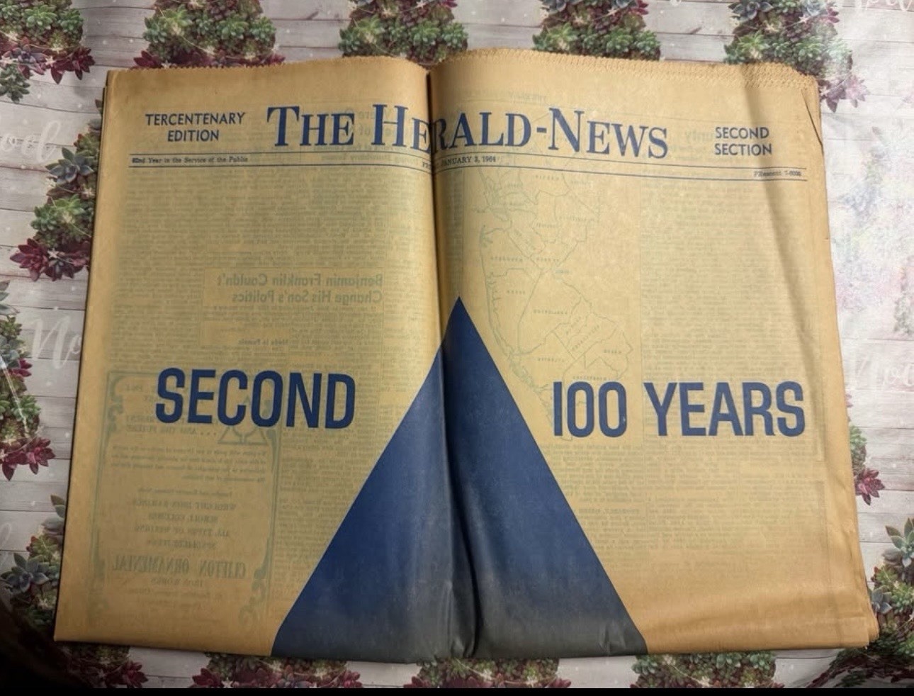 The Herald-News Tercentenary Edition First, Second, Third 100 Years Sections