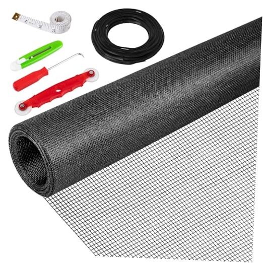 48"X236" Window Screen Replacement Kit, 6 in 1 Window Screen 48"x236"with Tools