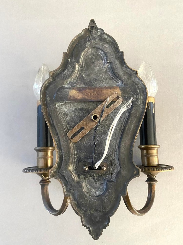 Antique R.P. & Co. Bronze Wall Sconce
