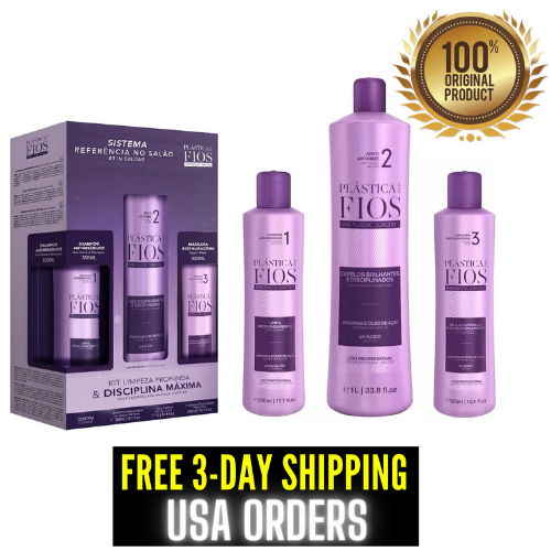 Cadiveu Plastica dos Fios Straightener Brazilian Keratin Hair Treatment 3 Steps