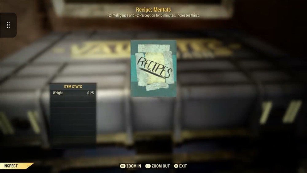 (Xbox) Mentats Recipe