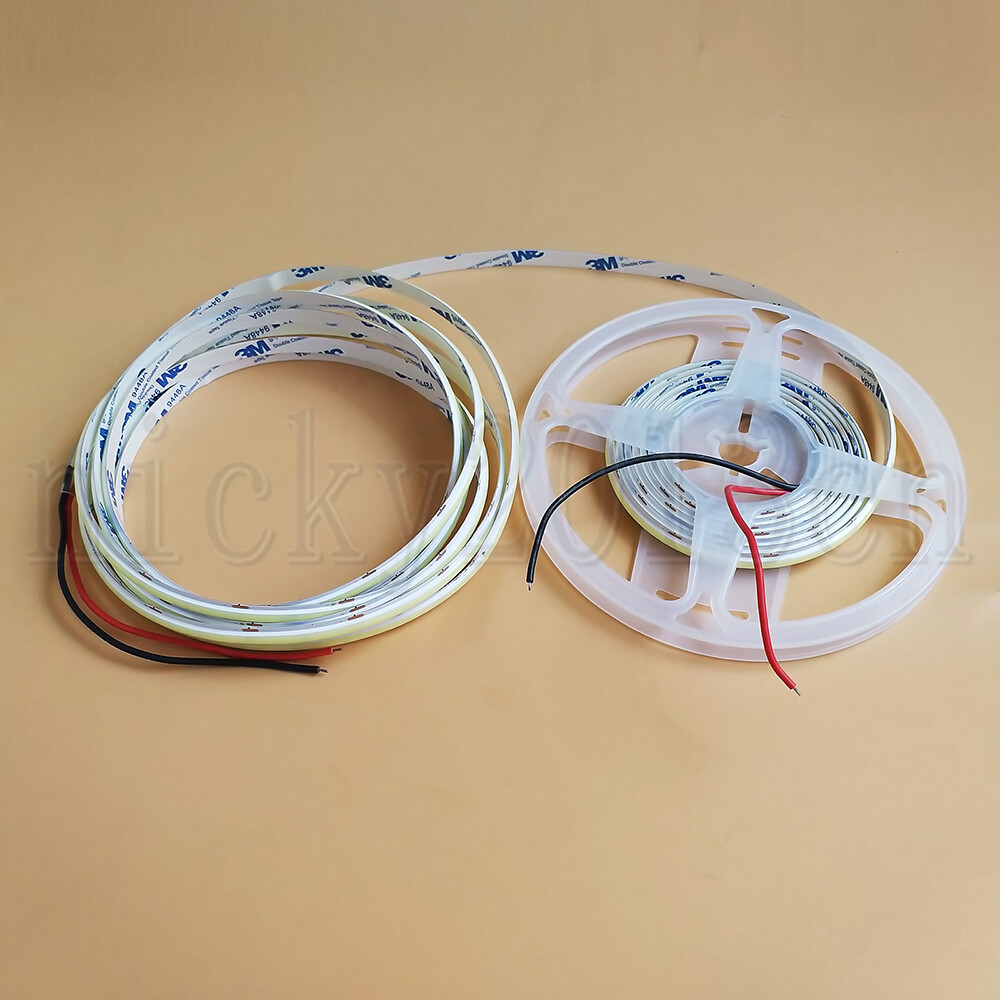 Fancy 12V COB LED Flexible Strip Light Tape Rope IP44 Waterproof Super Bright