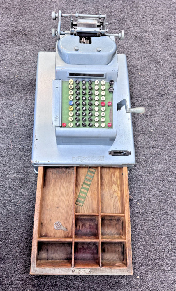Antique R.C.Allen Combination Cash Register Adding Business Machine, UNTESTED