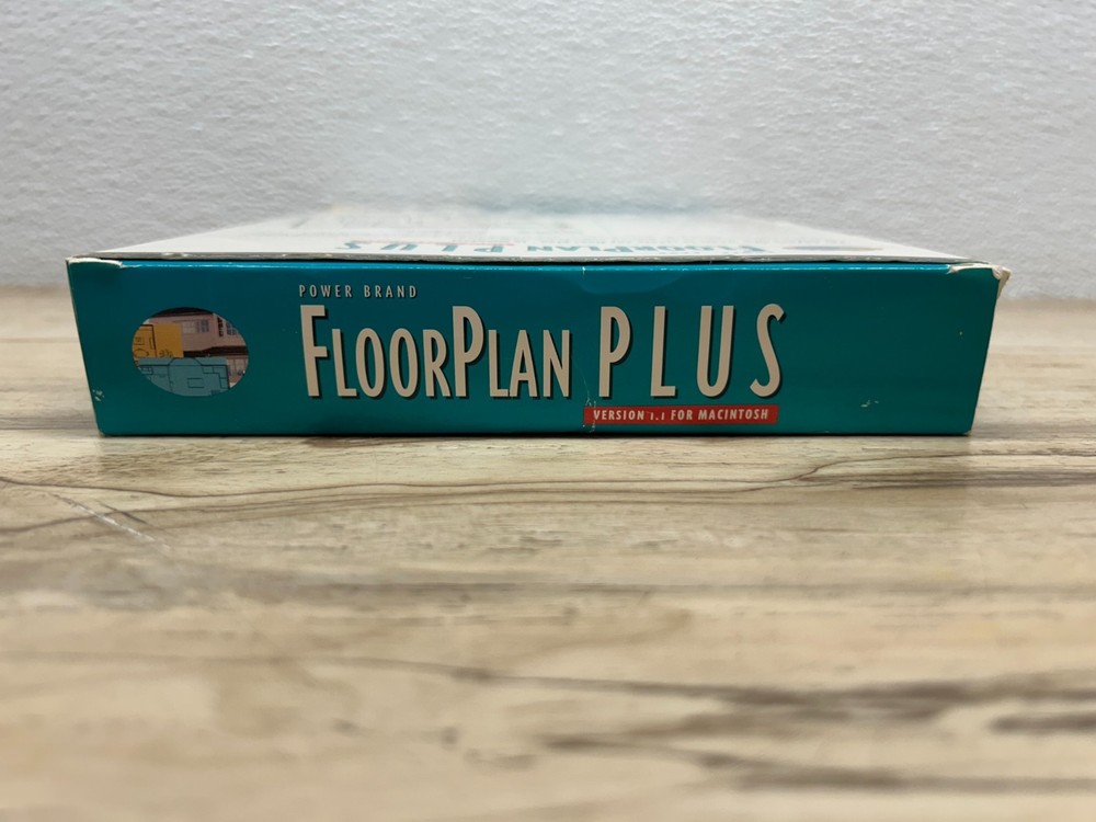 Vtg 1995 Floor Plan Plus 3.5" Floppy Disc & User Manual For Mac Version 1.1