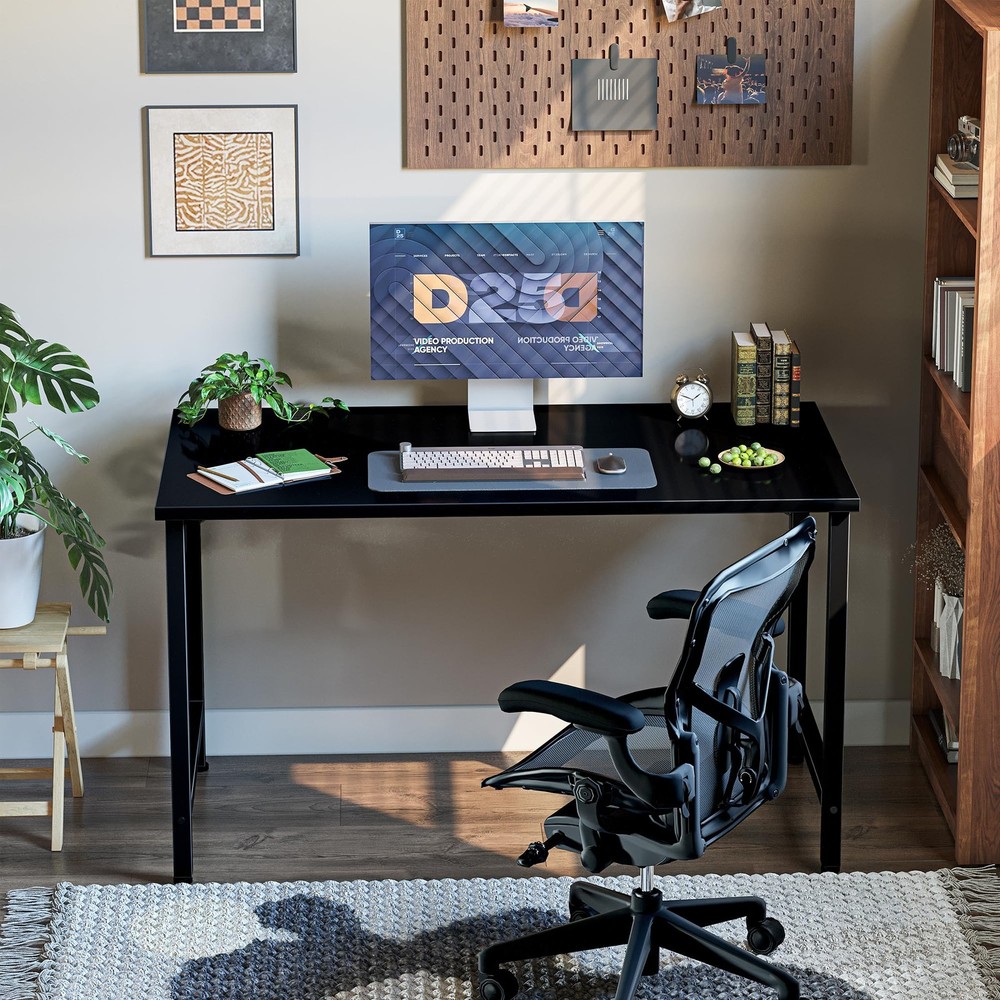 40 inch Computer Desk, Small Home Office Desk Study Writing Kid Table, Simple...