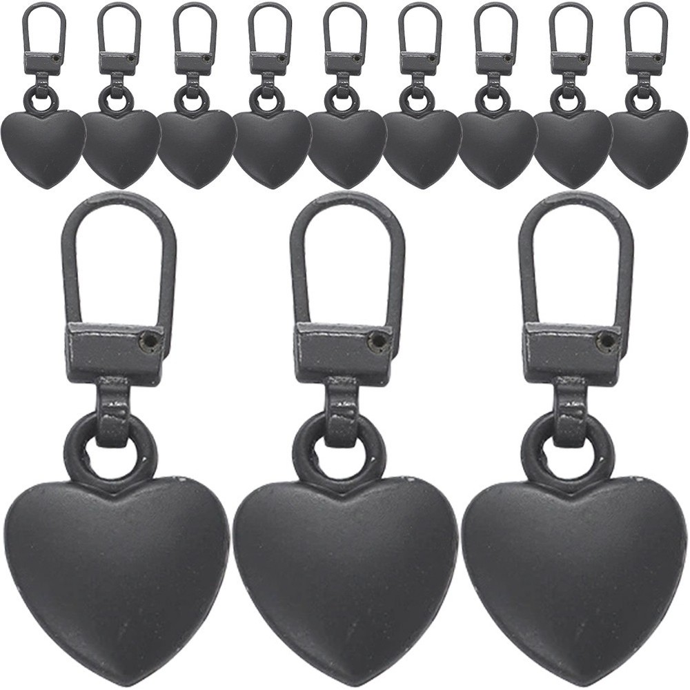 12 Pcs Reusable Zipper Tabs Accessories Slider Replacement Puller