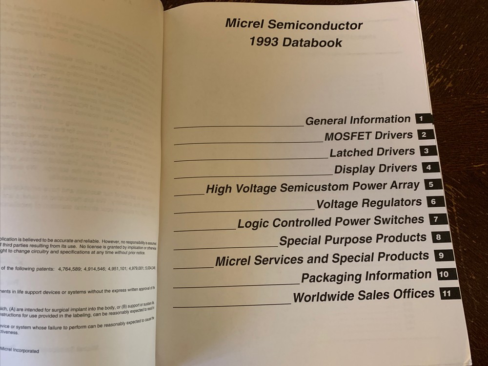 1993 Micrel Semiconductor Data Book