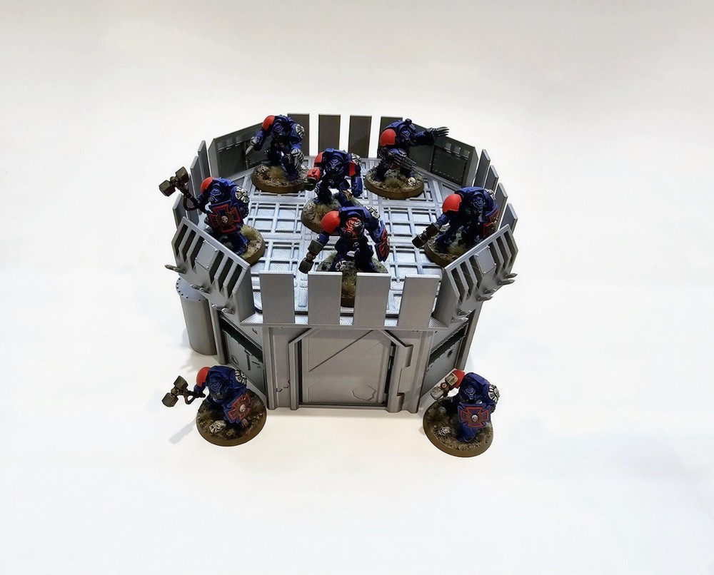 3d Printed Terrain. Forward Command Outpost Great For Warhammer 40K Or Kill Team