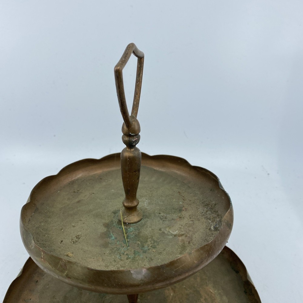 2 Tier Copper Cake Stand