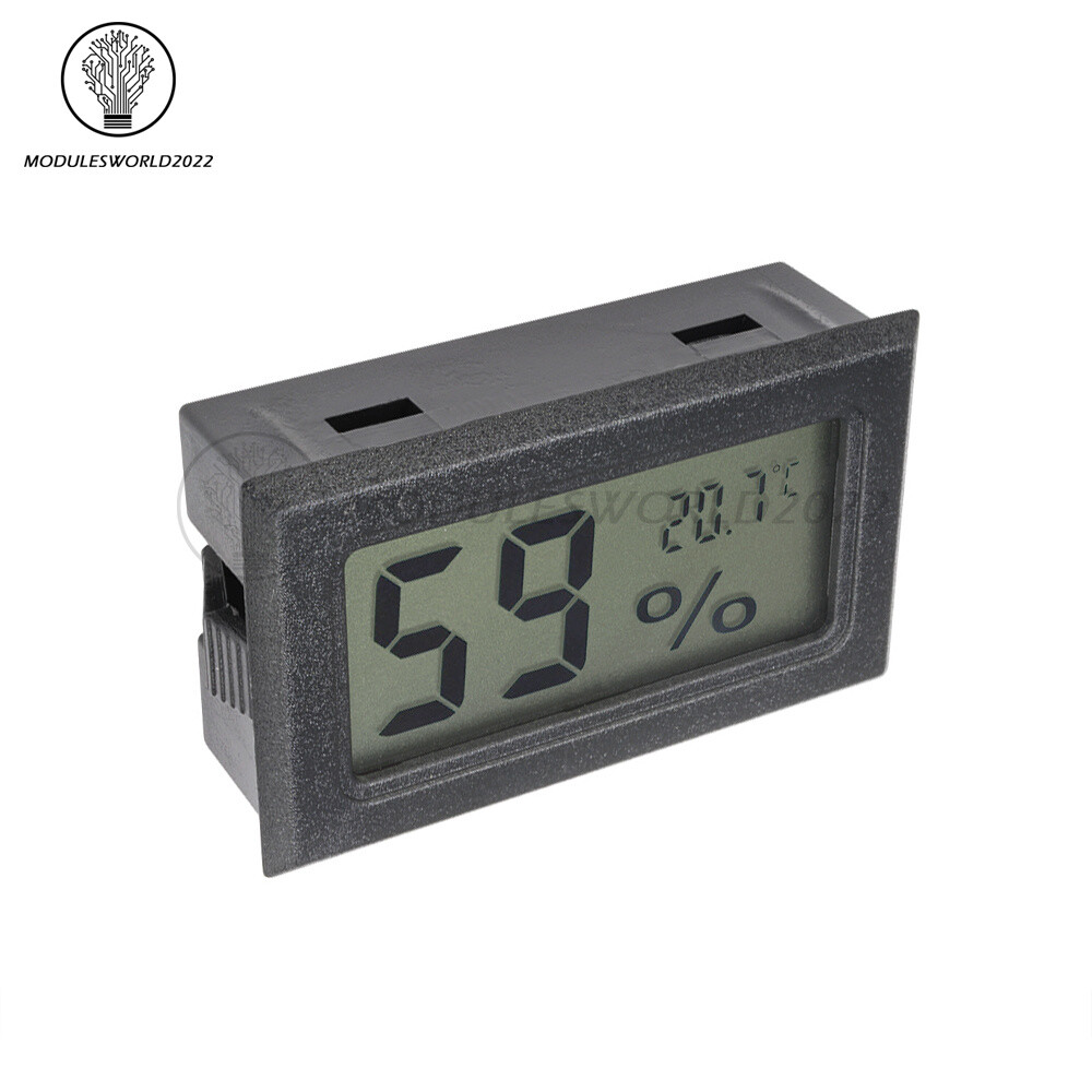 Digital LCD Thermometer Hygrometer Indoor Temperature Humidity Meter White/Black
