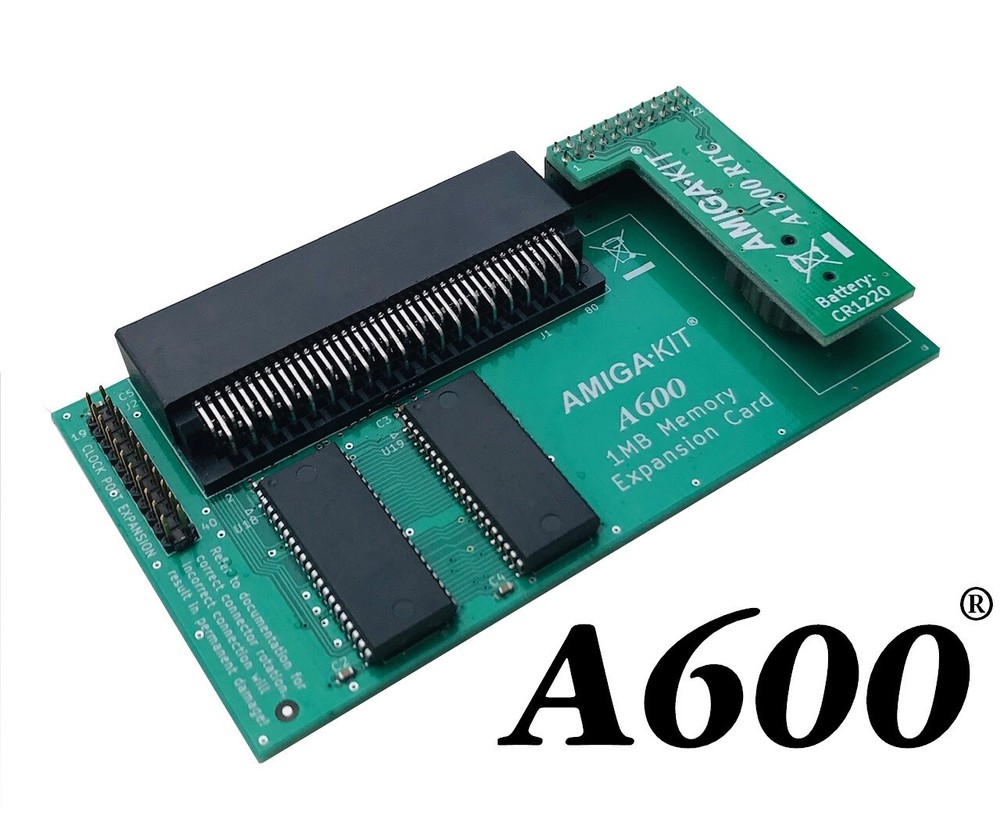 A600 1MB CHIP RAM MEMORY EXPANSION FOR AMIGA 600 WITH REAL TIME CLOCK MODULE NEW