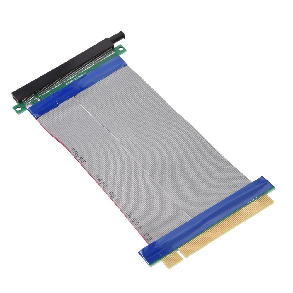 PCI-E Express 16X Riser Card Extender Extension Cable Ribbon Flex R4H25296