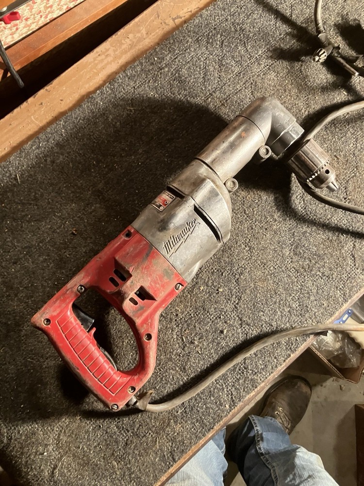 Milwaukee Right Angle Drill Heavy Duty Corded Power Tool