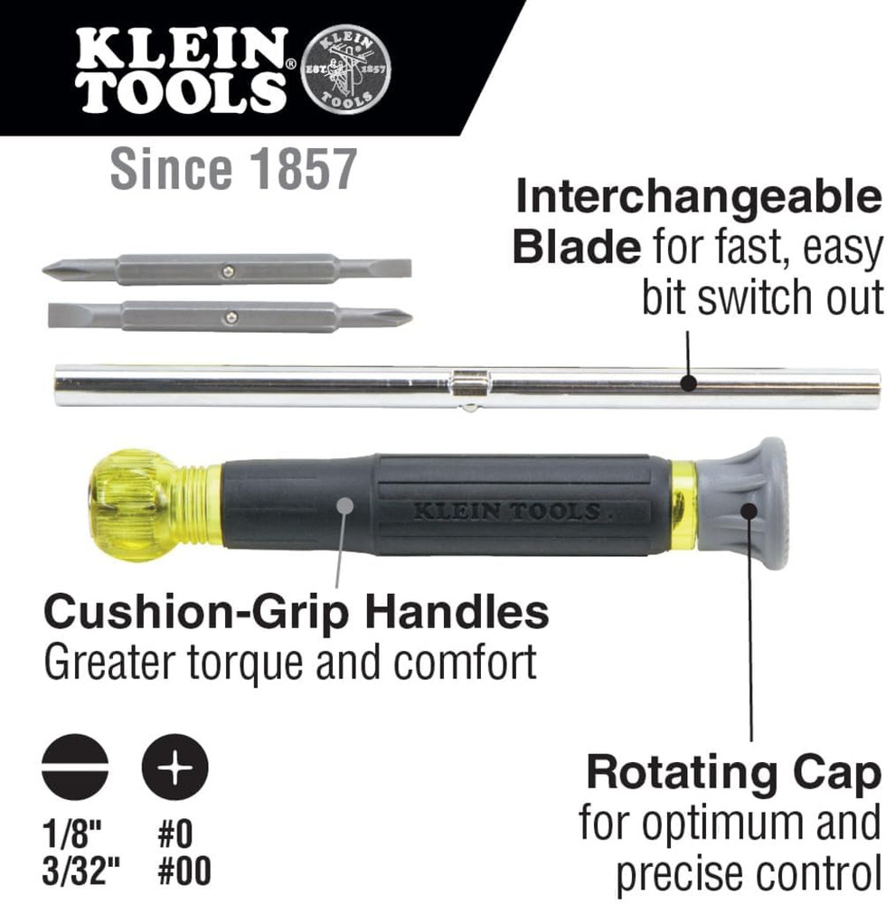 80045 Screwdriver and Nut Driver Tool Kit, Includes Magnetic 11 in 1, Multi-Bit