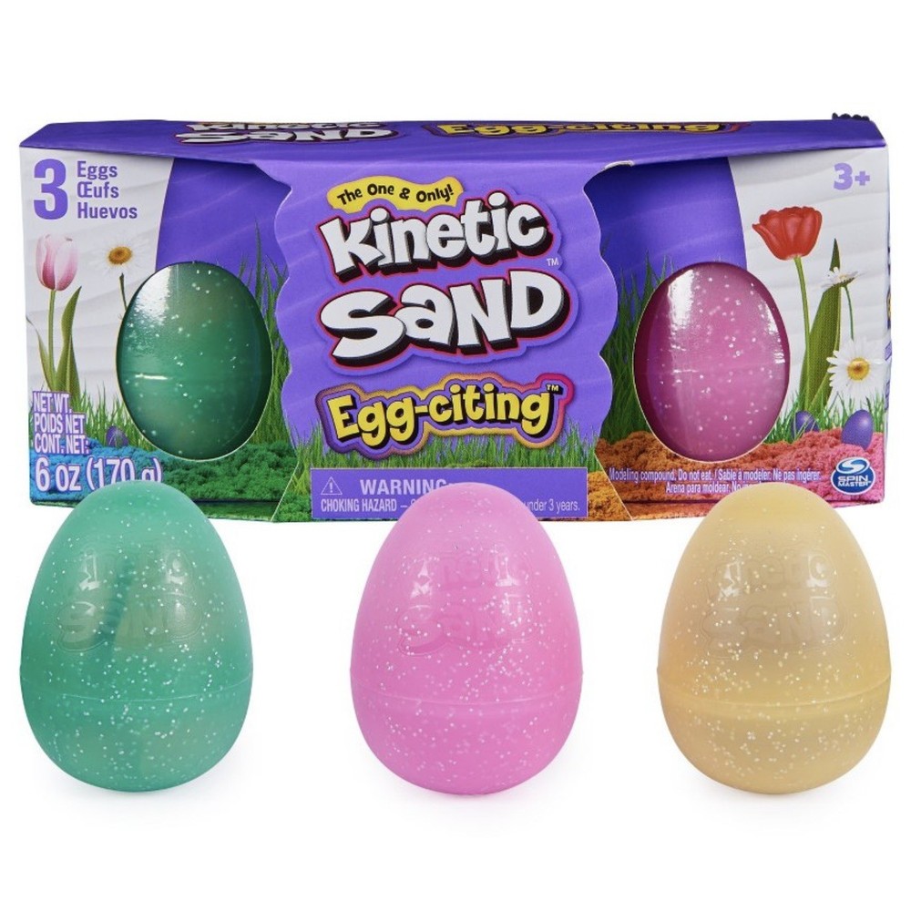 VIRAL Kinetic Sand Easter Egg Surprise 3 Pack • EGG-CITING Fidget Toy