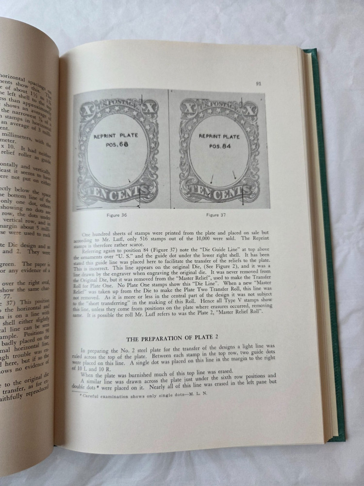The United States Ten Cent Stamps of 1855-1859 Hardcover - Mortimer Neinken 1960