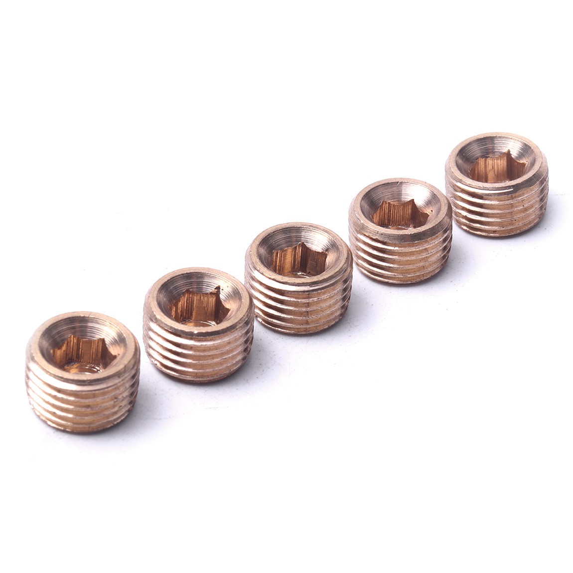 20PCS Pipe Plug 1/8" 1/4" 3/8" 1/2" Male Thread Hex Internal Head Socket Fitting