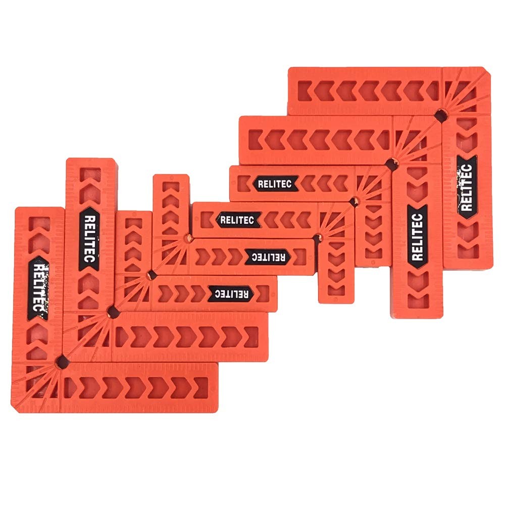90� Corner Clamps Woodworking Right Angle Squares for Gluing Cabinets Frames