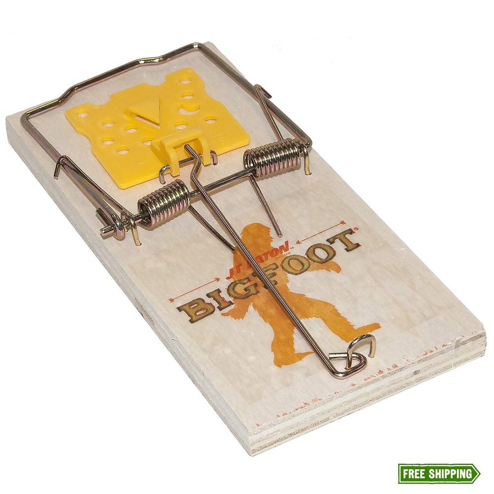 BIGFOOT Rat Size Snap Trap with Expanded Trigger