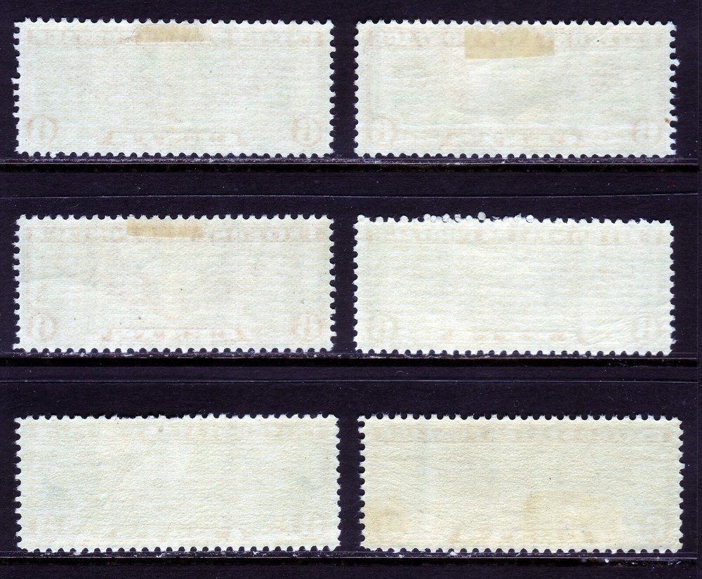 #C19 SIX CENT WINGED GLOBE. EXTRA FINE 3. HINGED ORIGINAL GUM.