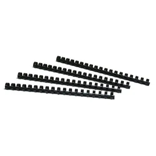 Plastic Binding Combs - 100 pack round Back, 1/2 Inches, 85 Sheets, Black NEW