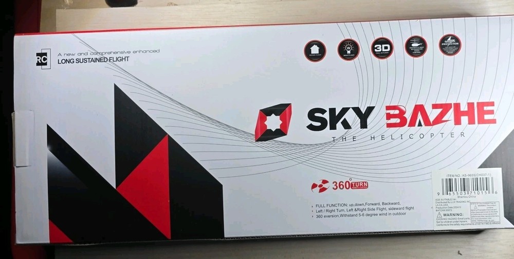 Sky BAZHE 360° Eversion Rechargeable Helicopter Enhanced RC Drone