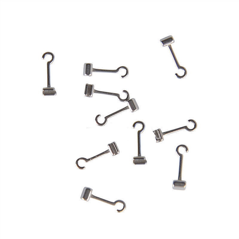 Dental Orthodontic Crimpable Hook Long Curved LEFT&RIGHT 20 Pcs Question Hook