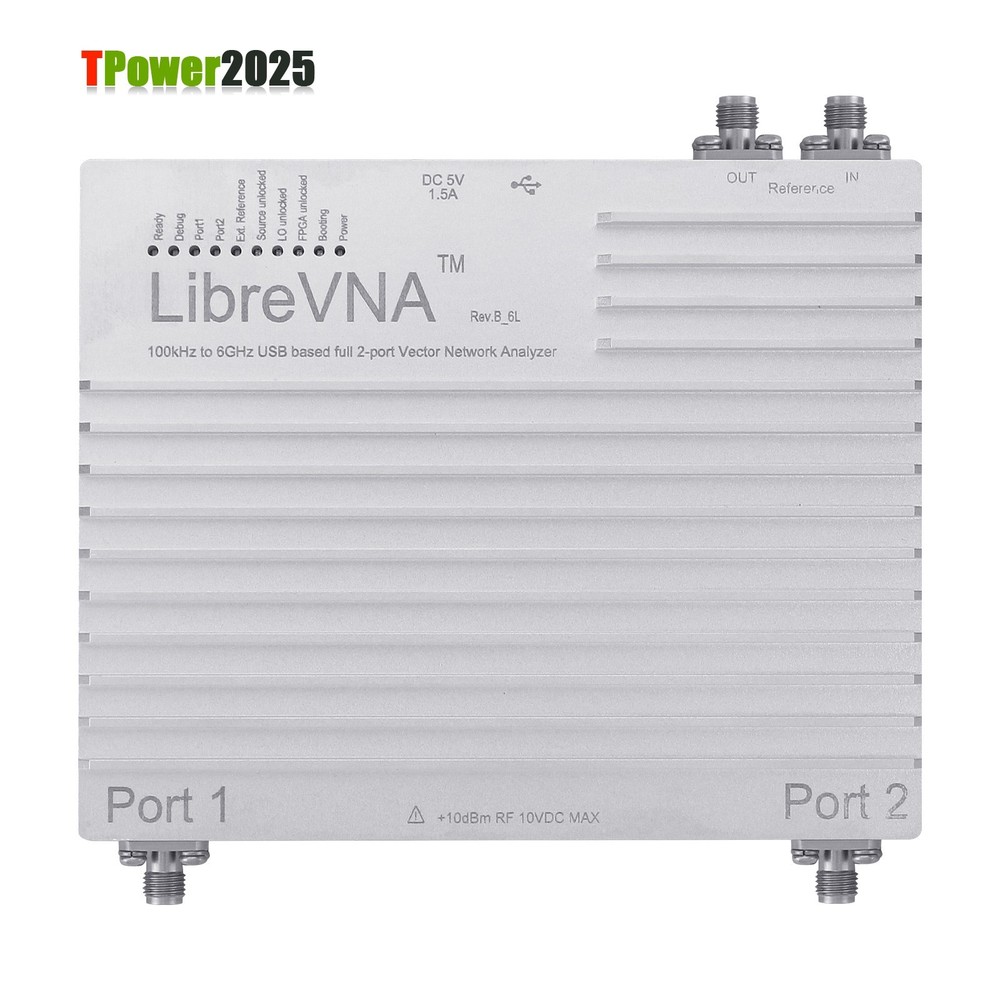2025 Upgrade LibreVNA 100KHz-6GHz USB Based Full 2-Port Vector Network Analyzer