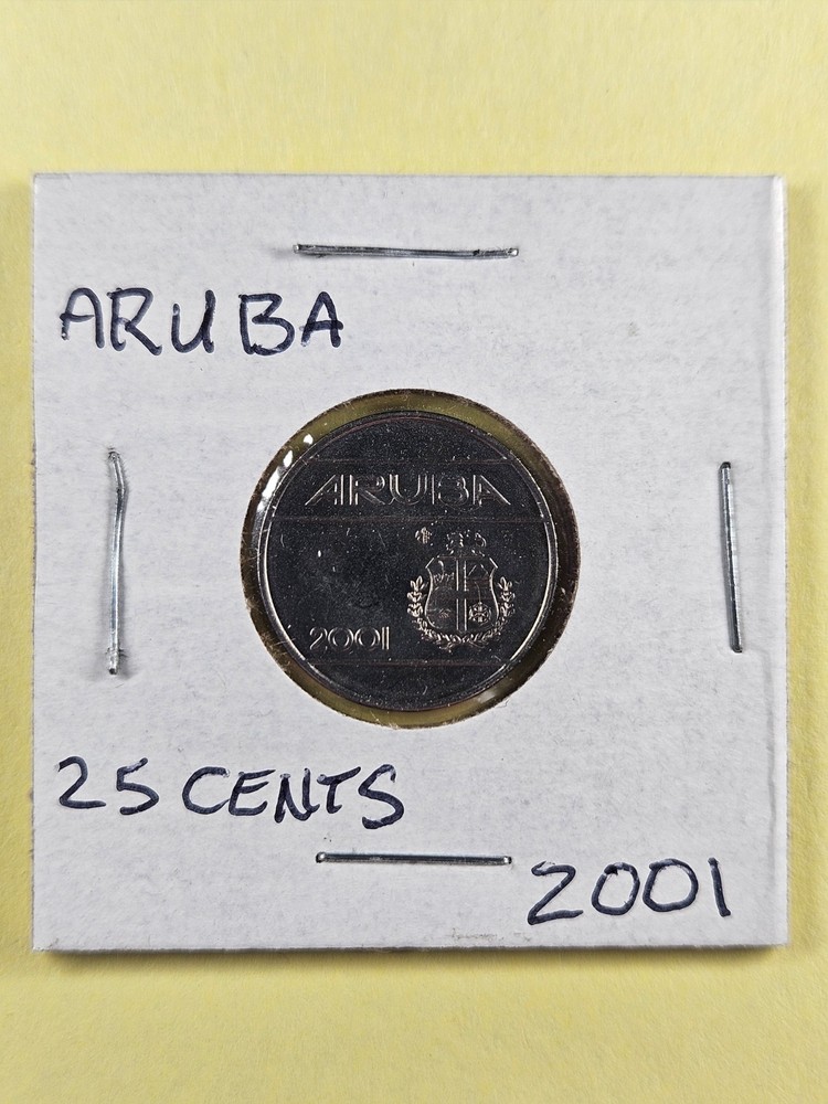 COINS - ARUBA - 25 CENTS 2001