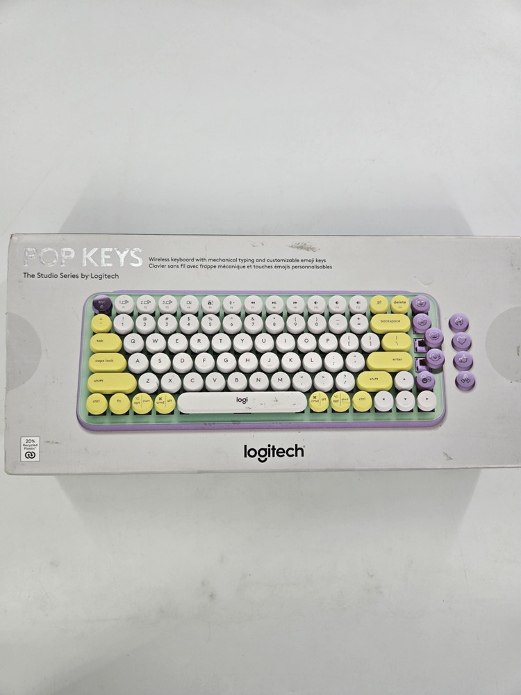 Logitech POP Keys Wireless Mechanical Emoji Keyboard - Bluetooth - Daydream