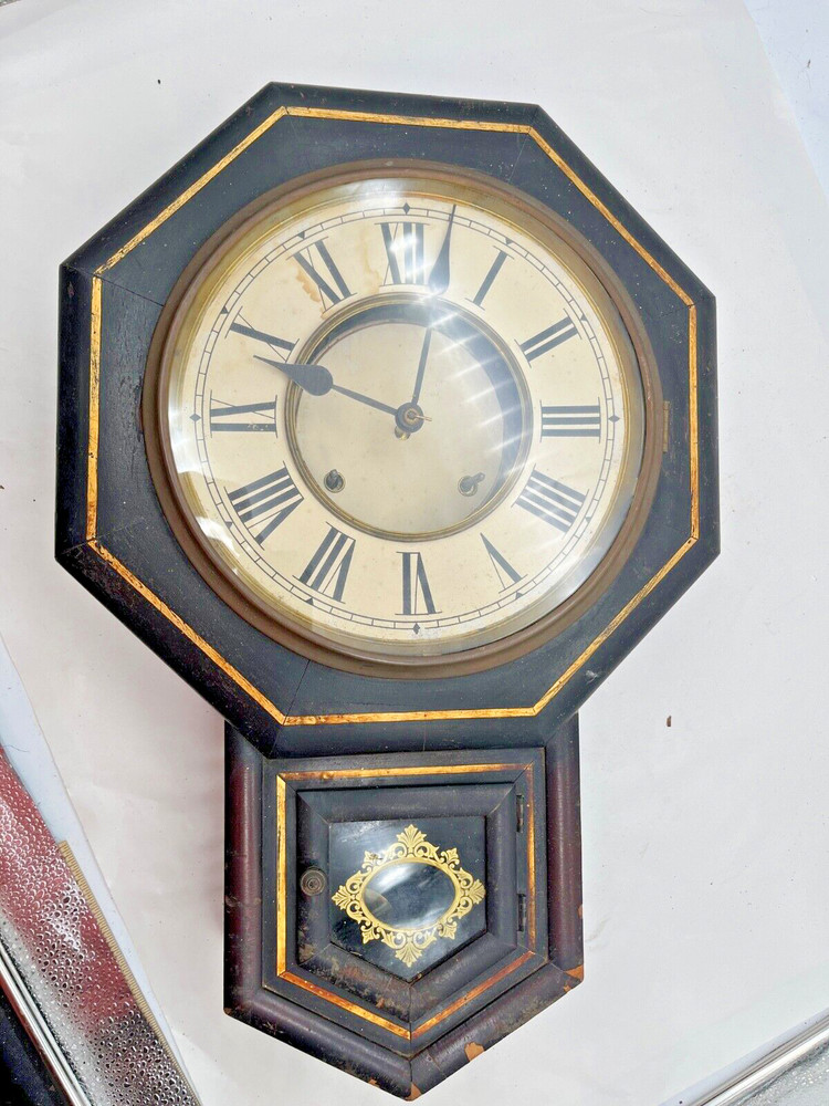 Antique Ansonia Project Wall Clock  (0234)