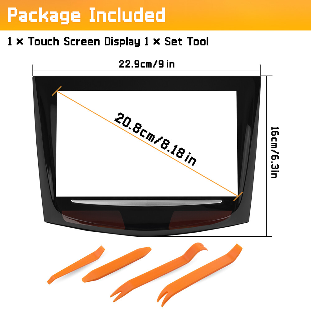 Touch Screen Display For 2013-2017 Cadillac ATS CTS SRX XTS CUE Replacement+Tool